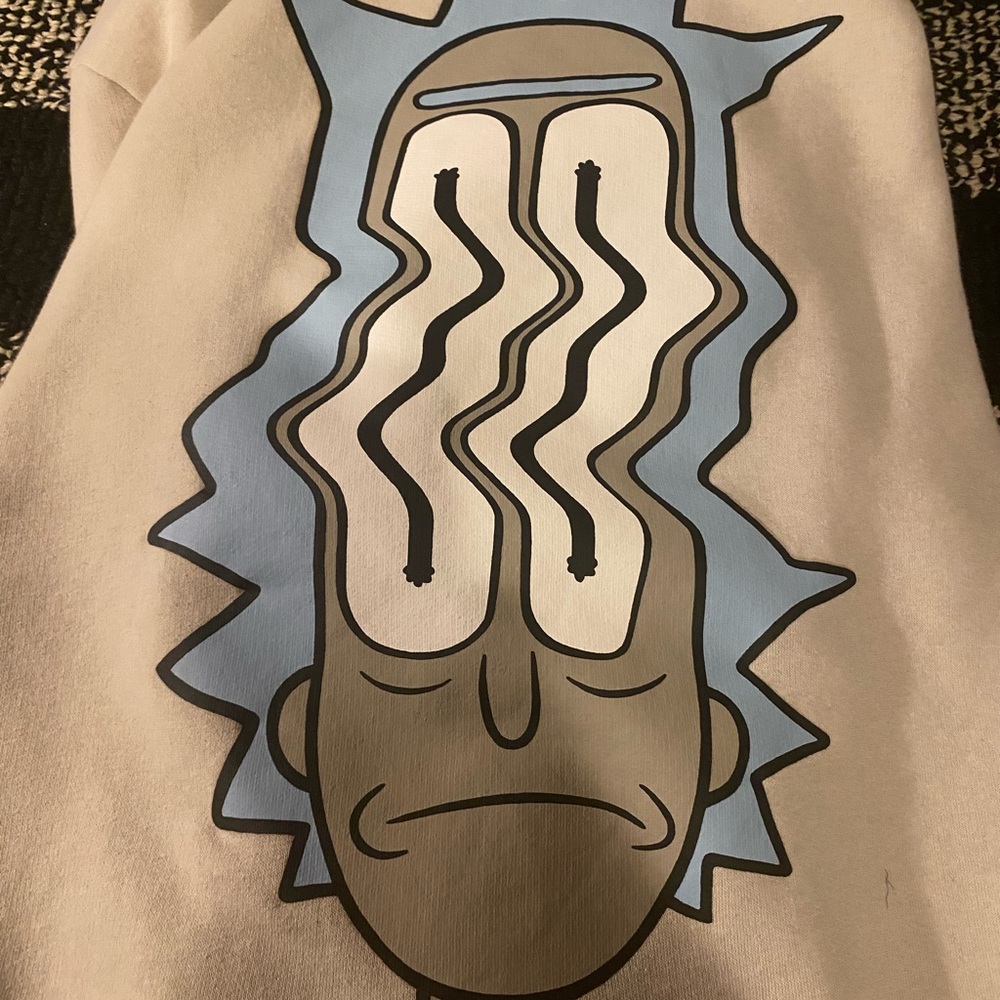 Rick n Morty Graphic Sweatshirt with Cartoon Design